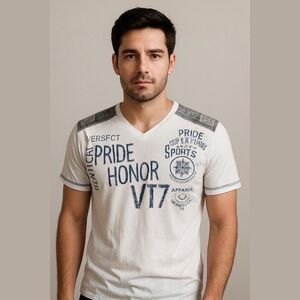 Vertical sports T-shirt size medium